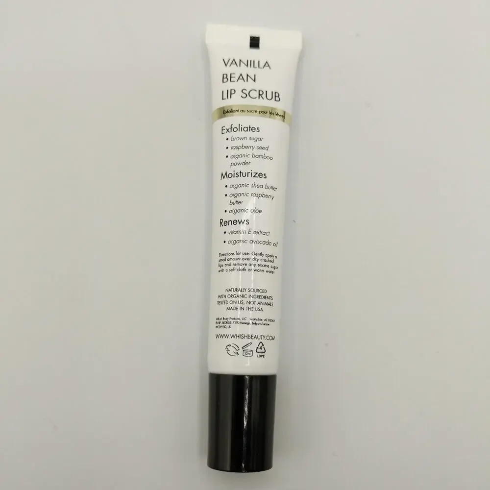Whish Vanilla Bean Lip Scrub  - Sz 0.75 oz. - NIB